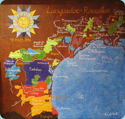 Octobre dans le Languedoc carte d’art pour toute occasion